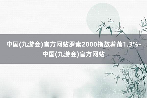 中国(九游会)官方网站罗素2000指数着落1.3%-中国(九游会)官方网站